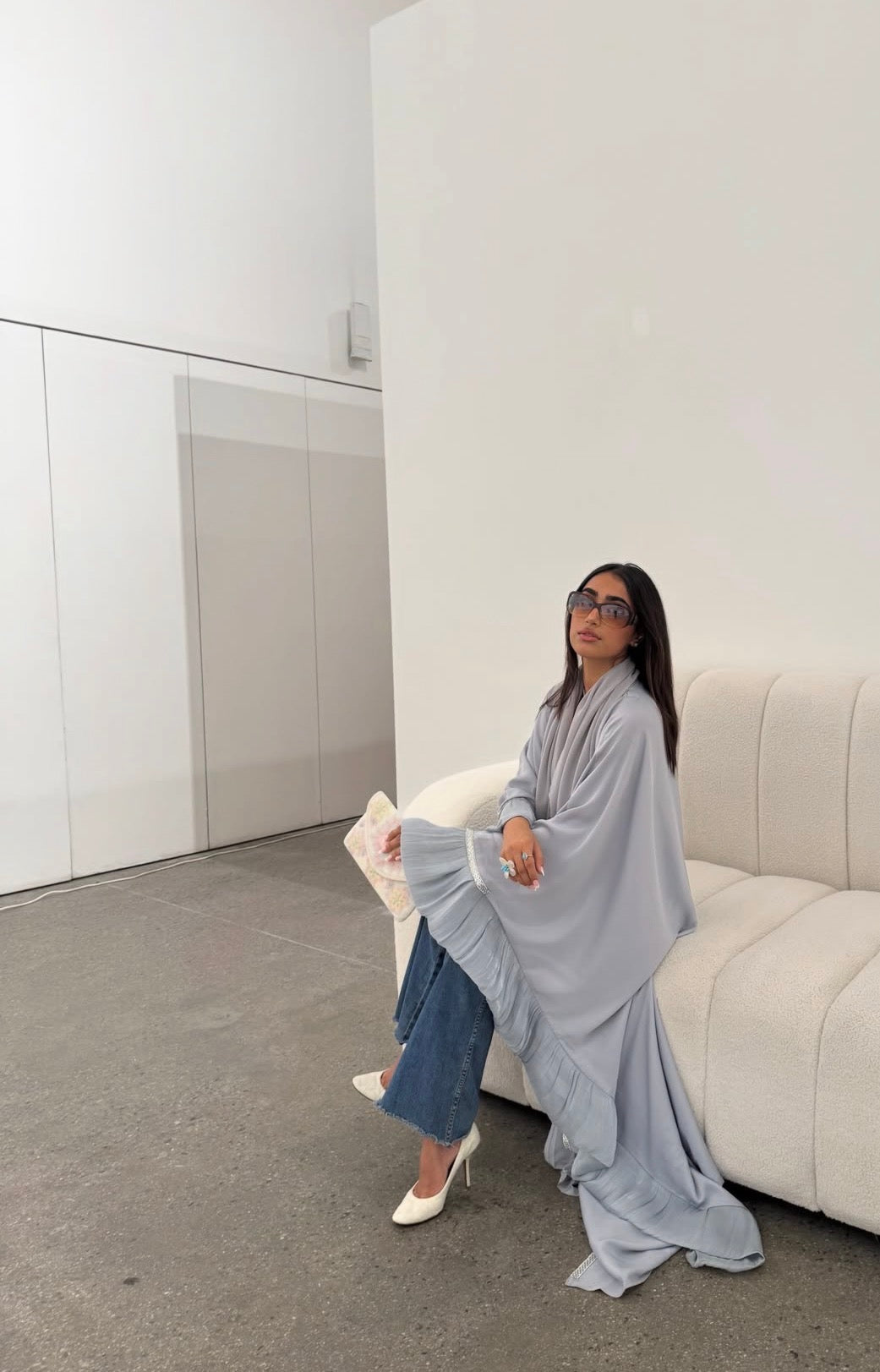 Amara slilver Abaya