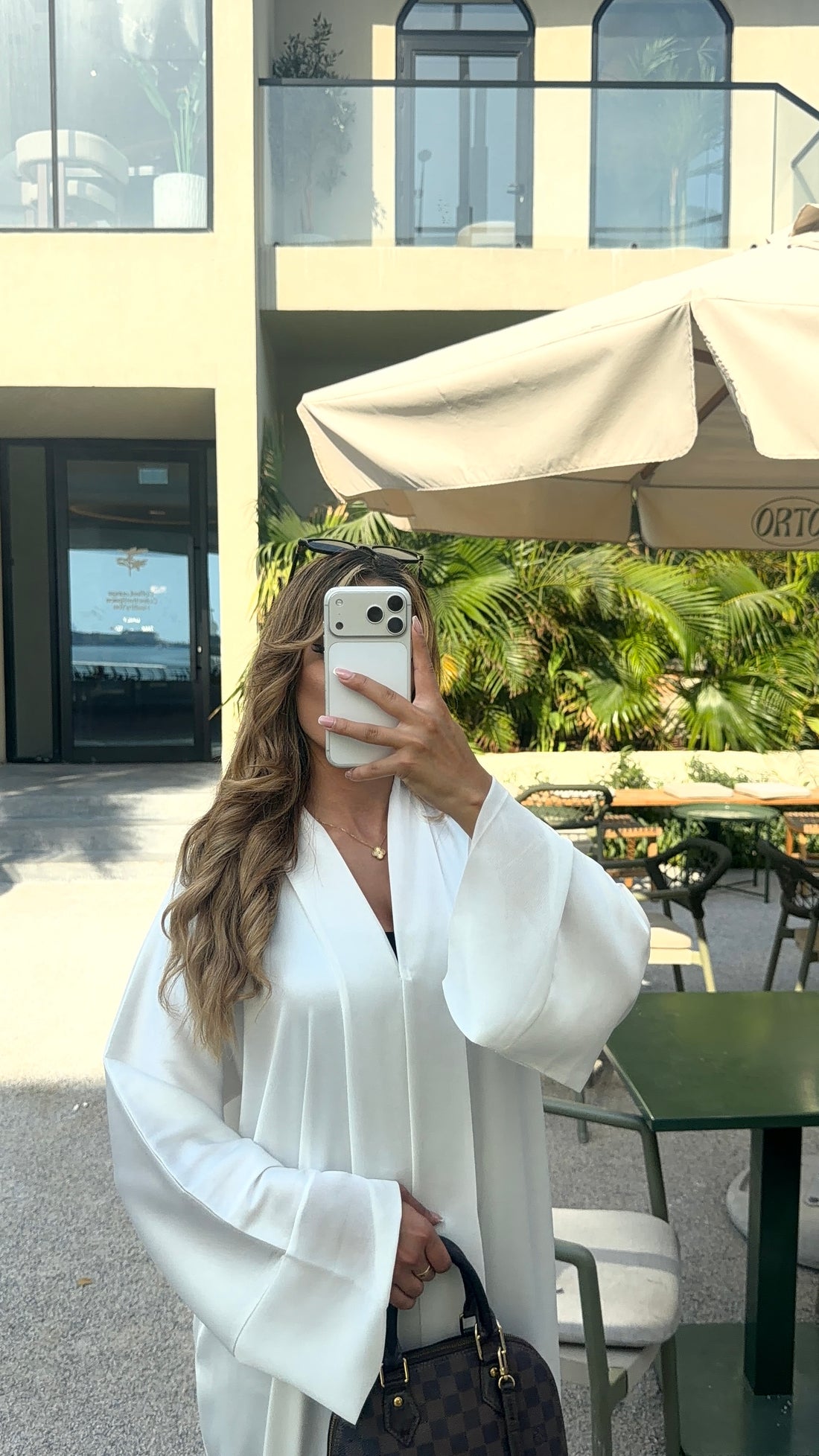 Classic Abaya Pure White 3-Piece Set