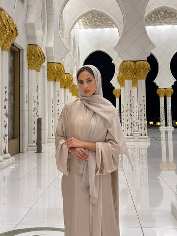 Crepe Abaya – Soft Blush