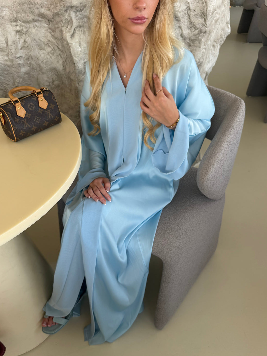 Classic Abaya Baby Bleu 3-Piece Set