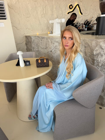 Classic Abaya Baby Bleu 3-Piece Set