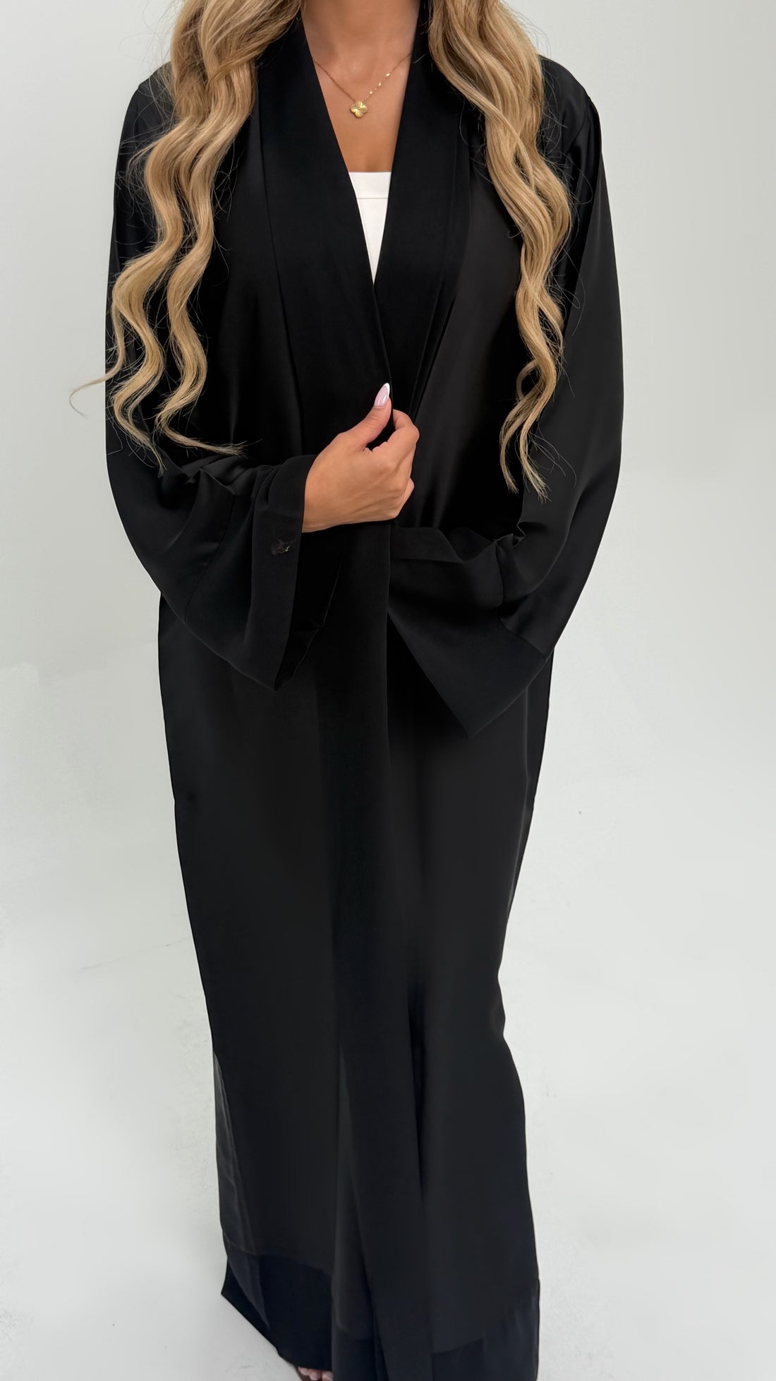 Silk Abaya – Black