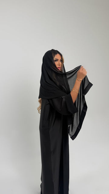 Silk Abaya – Black