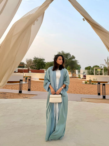 Classic Abaya - Soft Mint