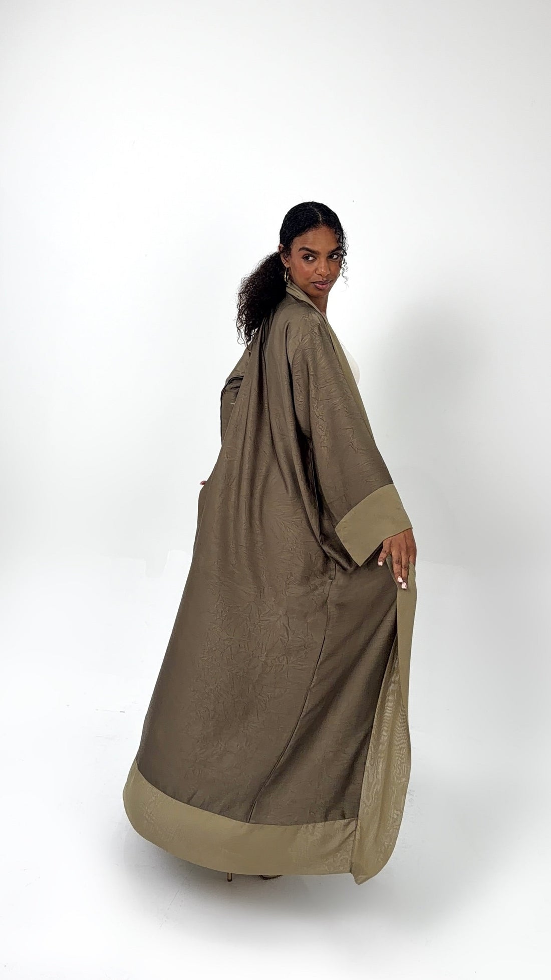 Crepe Abaya – Olive