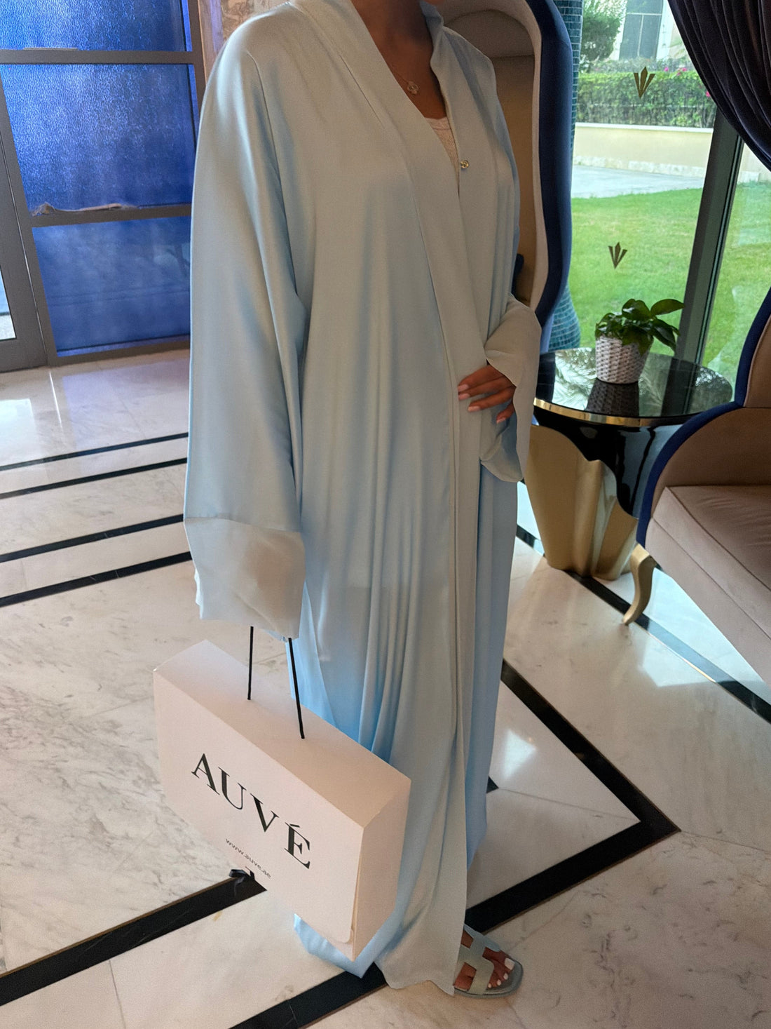 Classic Abaya Baby Bleu 3-Piece Set