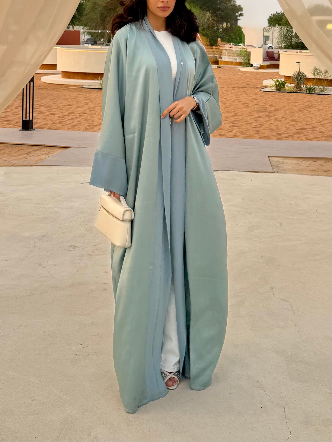 Classic Abaya - Soft Mint