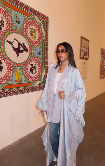 Amara slilver Abaya