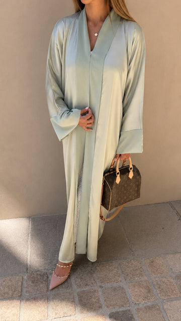 Classic Abaya Pistachio 3-Piece Set